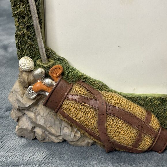 Vintage Tidewater Designs Golf Themed 3D Resin Picture Frame 4x6 - Picture 2 of 8